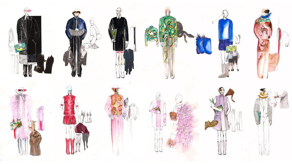Fashion designs by Dimitri Arvanitis